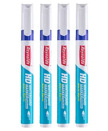 Reynolds HD Whiteboard Marker Pen - Blue- Pack Of 4
