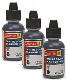 Camlin White Board Marker Ink Black - 15 ml- Pack Of 3