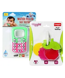 Toes2Nose Cellphone Shape Water Filled Toy Teether - Multicolour &  Giggles - Fruit Teether
