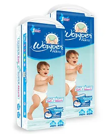 Wowper Fresh Pants Diapers Double Extra Large - 24 Pieces - (Pack of 2)