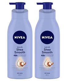 Nivea Smooth Milk Body Lotion - 400 ml (Pack of 2)