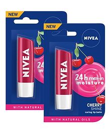 Nivea Lip Care Fruity Shine Cherry -  48 gm (Pack of 2)