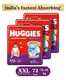 Huggies Wonder Pants XX Large Pant Style Diapers - 24 Pieces - ( Pack of 3 )