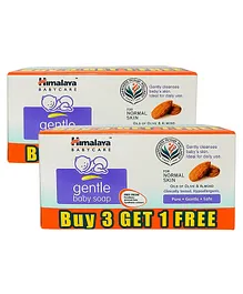 Himalaya Gentle Baby Soap 4x75 gm (BUY 3 Get 1 Free) (Pack of 2)