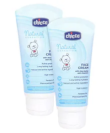 Chicco Face Cream Natural Sensation - 50 ml (Pack of 2)