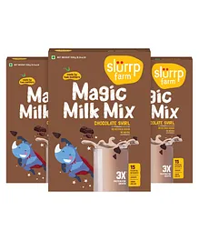 Slurrp Farm High Protein Chocolate Swirl Milk Mix - 250 gm (Pack of 3)