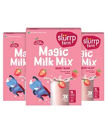 Slurrp Farm High Protein Berry Blast Milk Mix - 250 gm (Pack of 3)