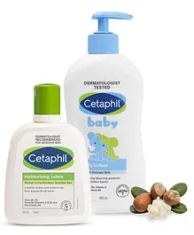 Cetaphil Baby Daily Lotion With Shea Butter 400 ml and Moisturising Lotion 250 ml for women