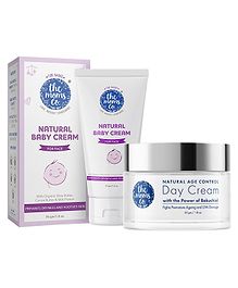 The Moms Co Natural Face Cream - 50 Grams and Age Control Day Cream - 50 gm for Women