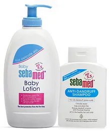 Sebamed Baby Lotion - 400 ml (Packaging May Vary) and Antidandruff Shampoo - 200ml for Women
