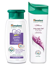 Himalaya Herbal Gentle Baby Shampoo - 400 ml and Anti-Hair Fall Shampoo - 400 ml for Women