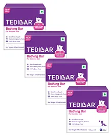 Tedibar Moisturising Baby Bathing Bar 100gx2 (Pack of 2) with Skin Friendly pH100% Soap Free Prevents Dryness & Rashes Dermatologically Tested - By Torrent Pharma