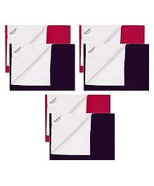 Quick Dry Baby Bed Protector Mat Small Pack Of 2 - Orchid & Plum (Pack of 3)