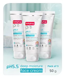 Babyhug Pro pH 55 Deep Moisture Cream - 50gm- Pack of 3