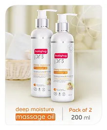 Babyhug Pro Deep Moisture Massage Oil - 200ml- Pack of 2