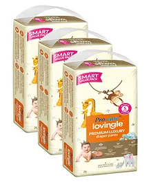 Pro-ease Lovingle Premium Luxury Diaper Pants Small - 32 Pieces - (Pack of 3)