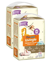 Pro-ease Lovingle Premium Luxury Diaper Pants New Born - 32 Pieces - (Pack of 2)