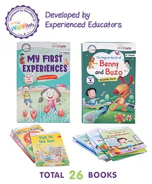 Intelliskills My First Experience Story & Good Habits With Benny & Buzo Moral Story Books (Set of 18)