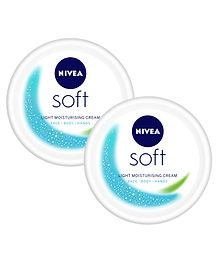 Nivea Soft Light Moisturiser - 200 ml (Pack of 2)