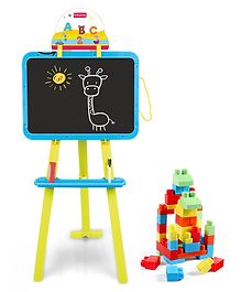 Babyhug Jumbo Brix Stack Set with 8 in 1 Easel board