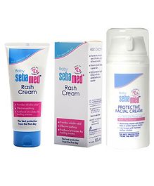 Sebamed Protective Facial Cream - 100 ml & Baby Rash Cream - 100 ml