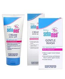 Sebamed Baby Wash Extra Soft - 200 ml & Baby Gentle Wash - 200 ml