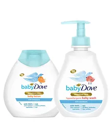 Baby Dove Rich Moisture Lotion 200ml & Hypoallergenic Body Wash 200 ml