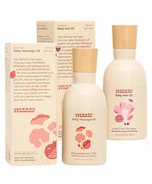 Maate Baby Oil Combo Nourishing Massage Oil -150 ml &  Hair Oil -150 ml