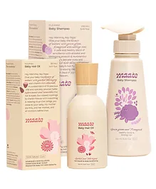 Maate Baby Hair Essentials Combo  Nourishing Hair Oil -150 ml & Extra Mild Shampoo - 250 ml