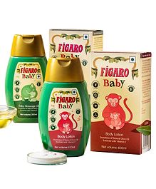 Figaro Baby Massage Oil - 200 ml & Figaro Baby Body Lotion - 400 ml