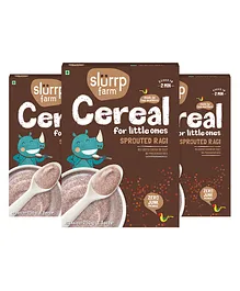 Slurrp Farm Sprouted Ragi Cereal - 250 gm (Pack of 3)