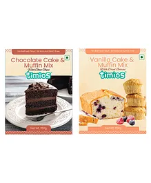 timios Multigrain Eggless Instant Chocolate Cake Mix - 250 gm & timios Multigrain Eggless Instant Vanilla Cake Mix - 250 gm
