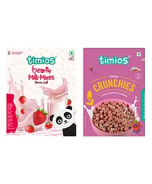 Timios Nutritious & Yummy Breakfast Cereal - 300 gm & Timios High Protein Berry Blast Milk Mix - 250 gm