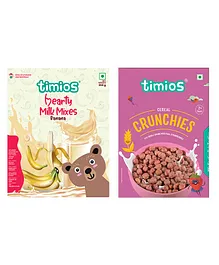 Timios Nutritious & Yummy Breakfast Cereal - 300 gm & Timios High Protein Banana Swirl Milk Mix - 250 gm
