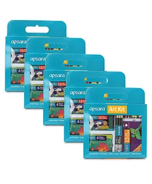Apsara Complete School Art Kit Pack of 1 - 36 Pieces (Packaging May Vary) Combo Value Pack Of 2 Qtys