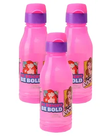 Disney Princess Flip Open Lid Sipper Bottle - 400 ml (Color & Print May Vary) Pack Of 3