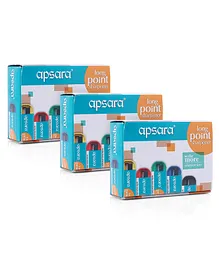 Apsara Long Point Sharpener Pack Of 20 - Multicolor Combo Value Pack Of 3 Qtys