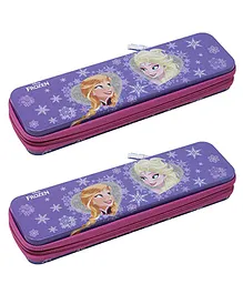 Disney Frozen Licensed Metal Pencil Box - Purple Pack Of 2