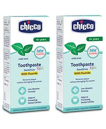 Chicco Dentifricio Toothpaste Mild Mint Flavour - 50 gm -Pack of 2