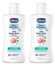 Chicco Baby Moments Mild Refresh Body Wash - 200 ml -Pack of 2