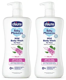 Chicco Baby Mild Body Wash Relax  - 500 ml -Pack of 2