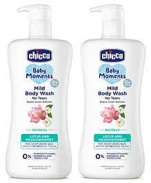 Chicco Baby Moments Mild Body Wash Refresh  - 500 ml (Pack of 2)