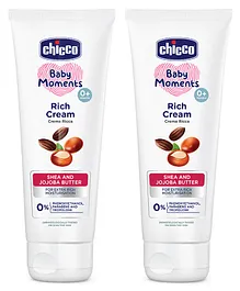 Chicco Baby Moments Shea Butter Rich Cream - 100 gm -Pack of 2