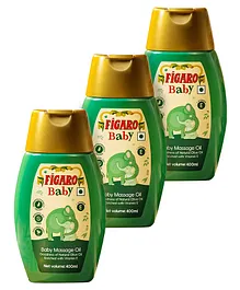 Figaro Baby Massage Oil - 400 ml -Pack of 3
