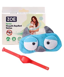 Combo of mosquito patches silicon sanitizer refillable wrist watch eye mask