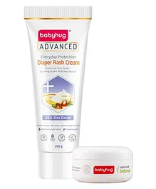 Babyhug Advanced Everyday Protection Diaper Rash Cream - 100 gm with Babyrub - 50 ml
