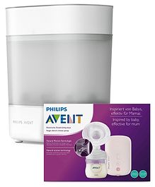 Avent Advanced Bottle Sterilizer & Electric Breast Pump - White