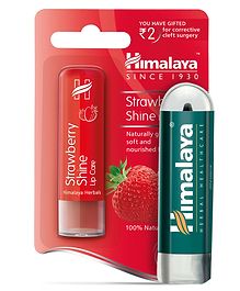 Himalaya Kajal Black - 27 gm AND Himalaya Strawberry Shine Lip Care - 45 gm