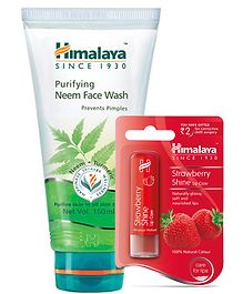 Himalaya Strawberry Shine Lip Care - 45 gm AND Himalaya Litchi Shine Lip Care - 45 gm