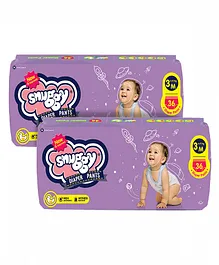 Snuggy Baby Pants Medium 36 Pieces - (Pack of 2)